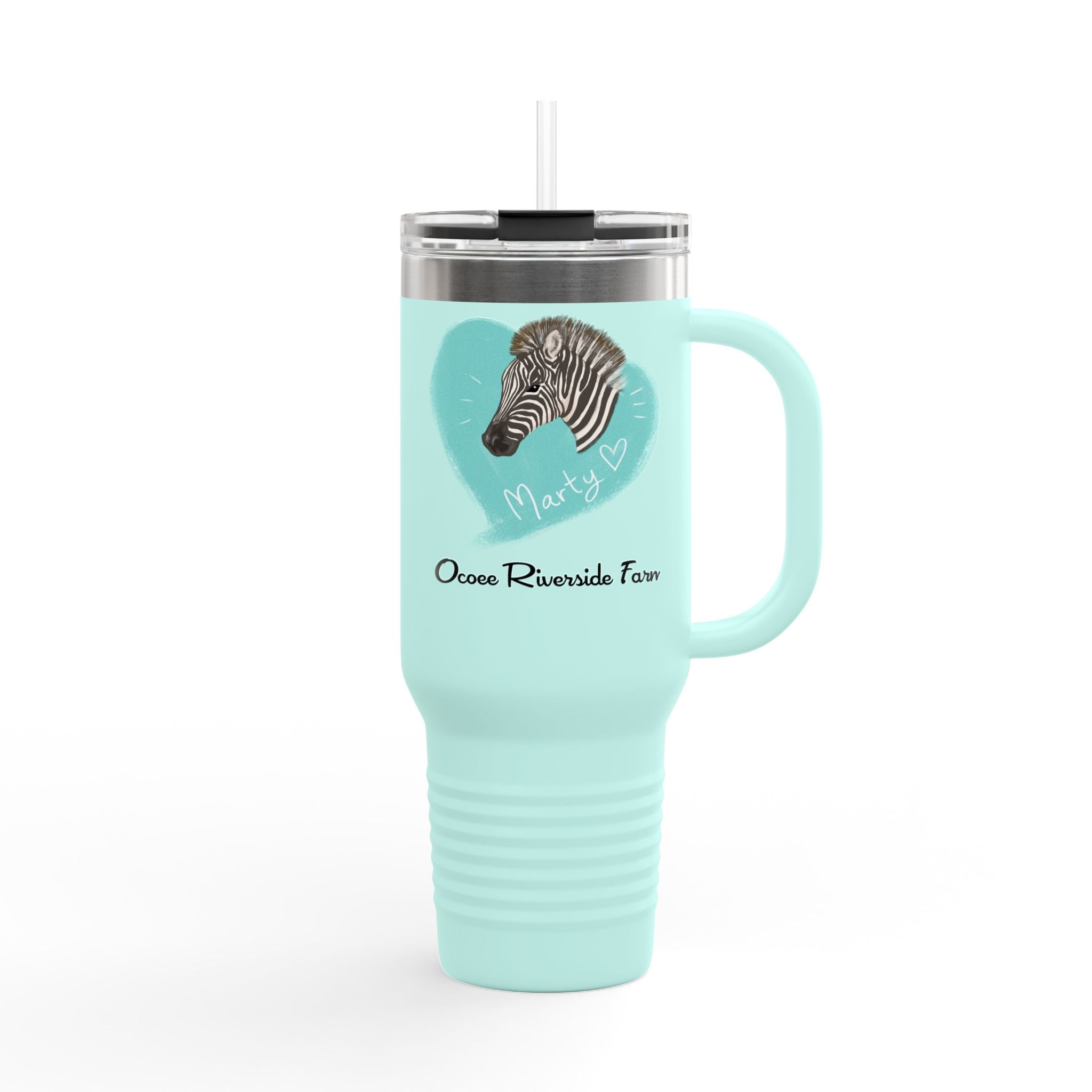 Cute Zebra Insulated Travel Mug - 40oz - Perfect for Adventure Lovers!