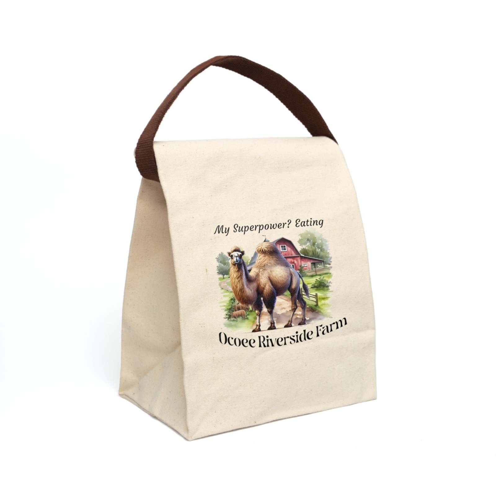 Camel Canvas Lunch Bag