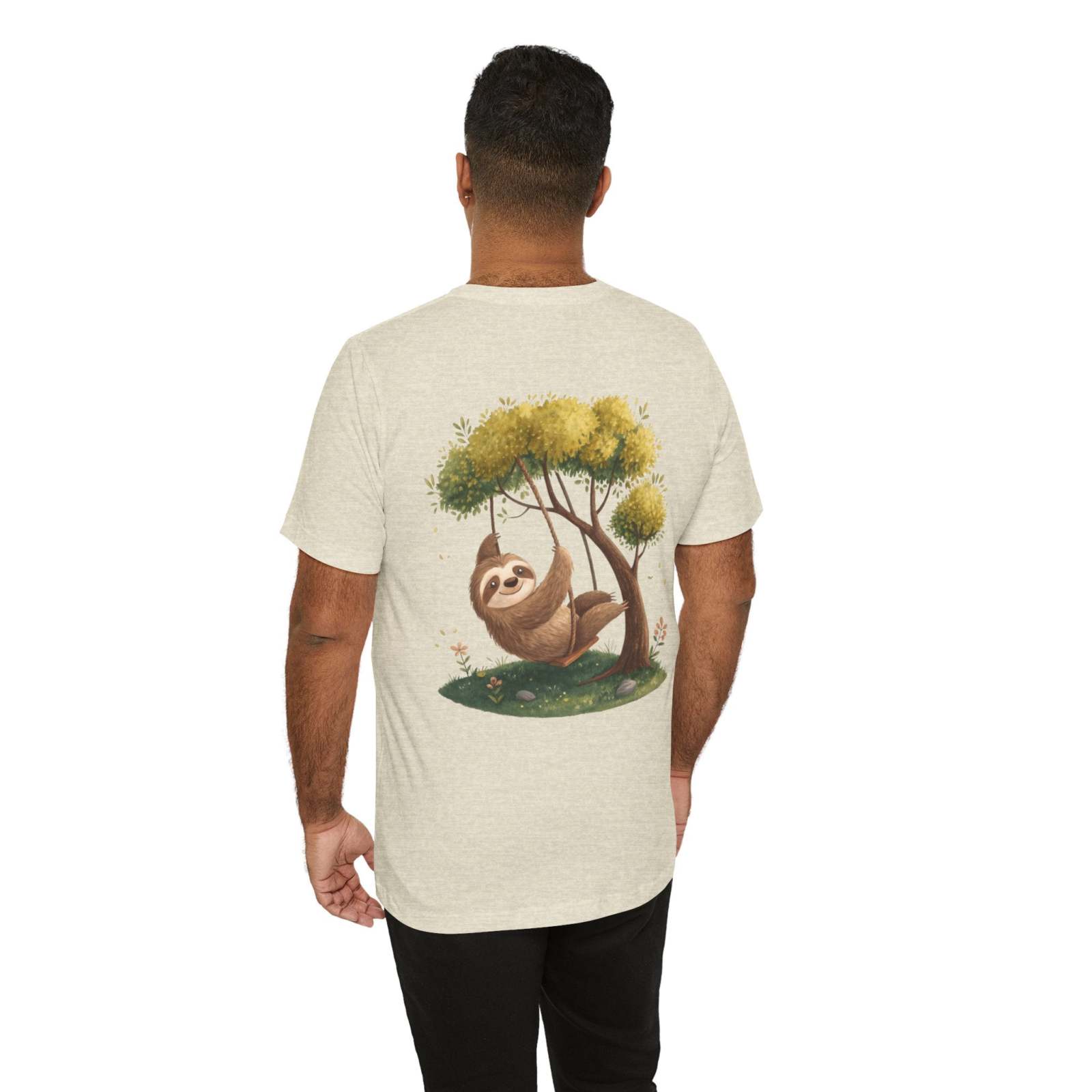 Sloth Swinging from a Tree Branch T-Shirt