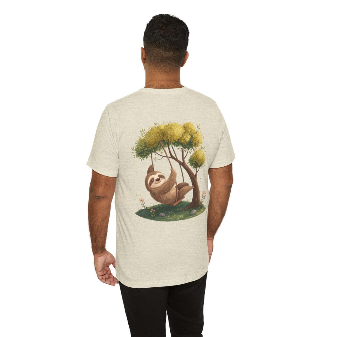 Sloth Swinging from a Tree Branch T-Shirt