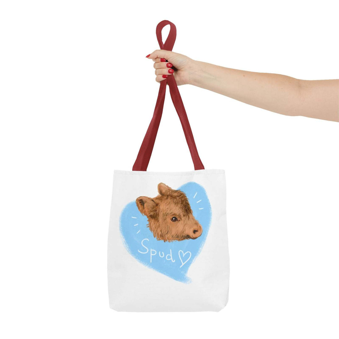 Adorable Spud Cow Tote Bag