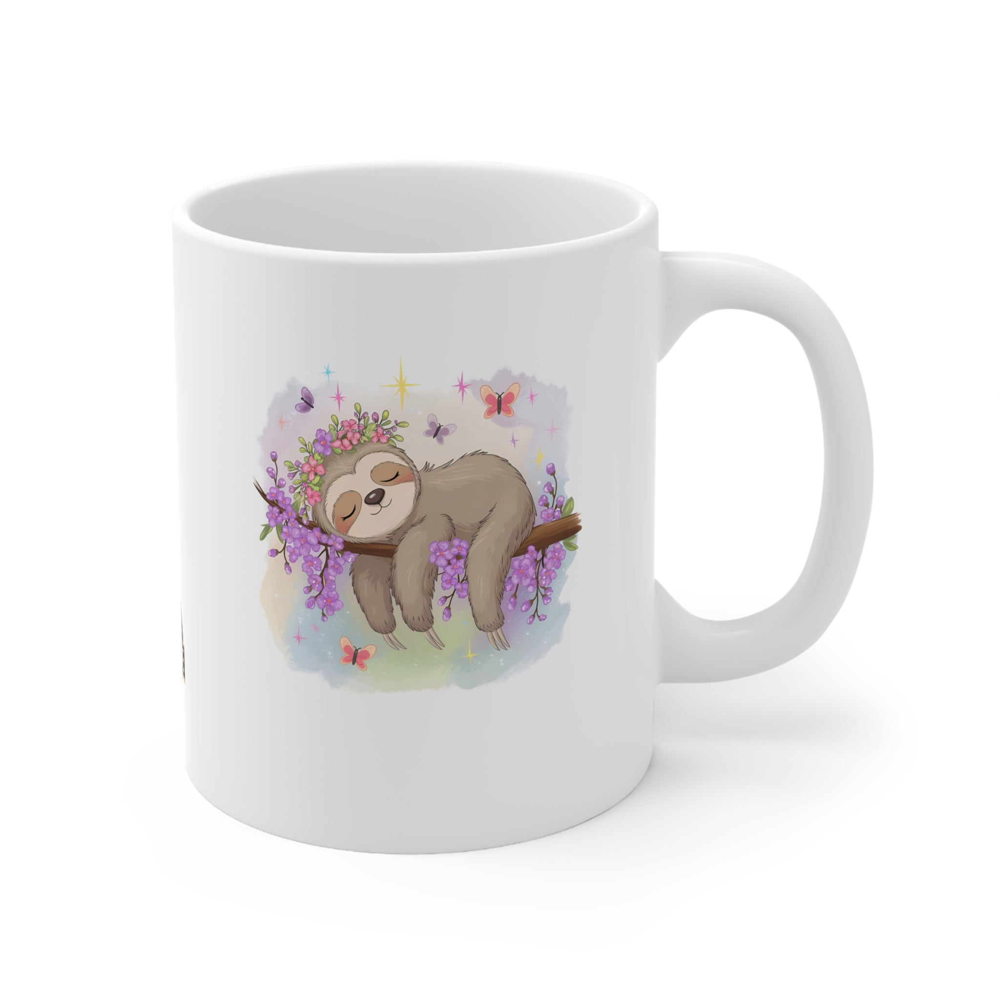 Whimsical Sloth Ceramic Coffee Cups - 11oz & 15oz | Perfect for Nature Lovers & Gift Giving