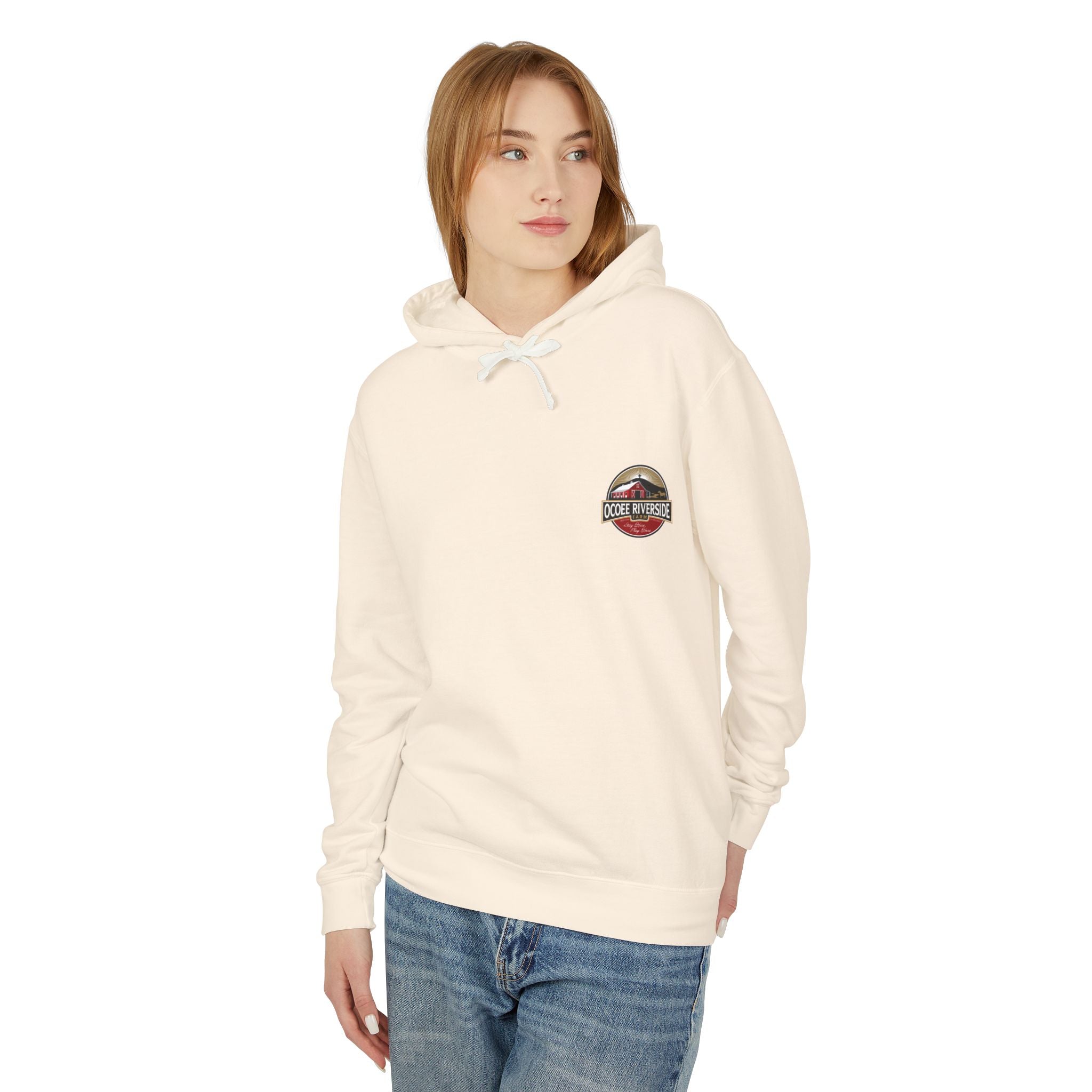 Unisex Lightweight Hooded Sweatshirt - Ocoee Riverside Farm Cute Kangaroo
