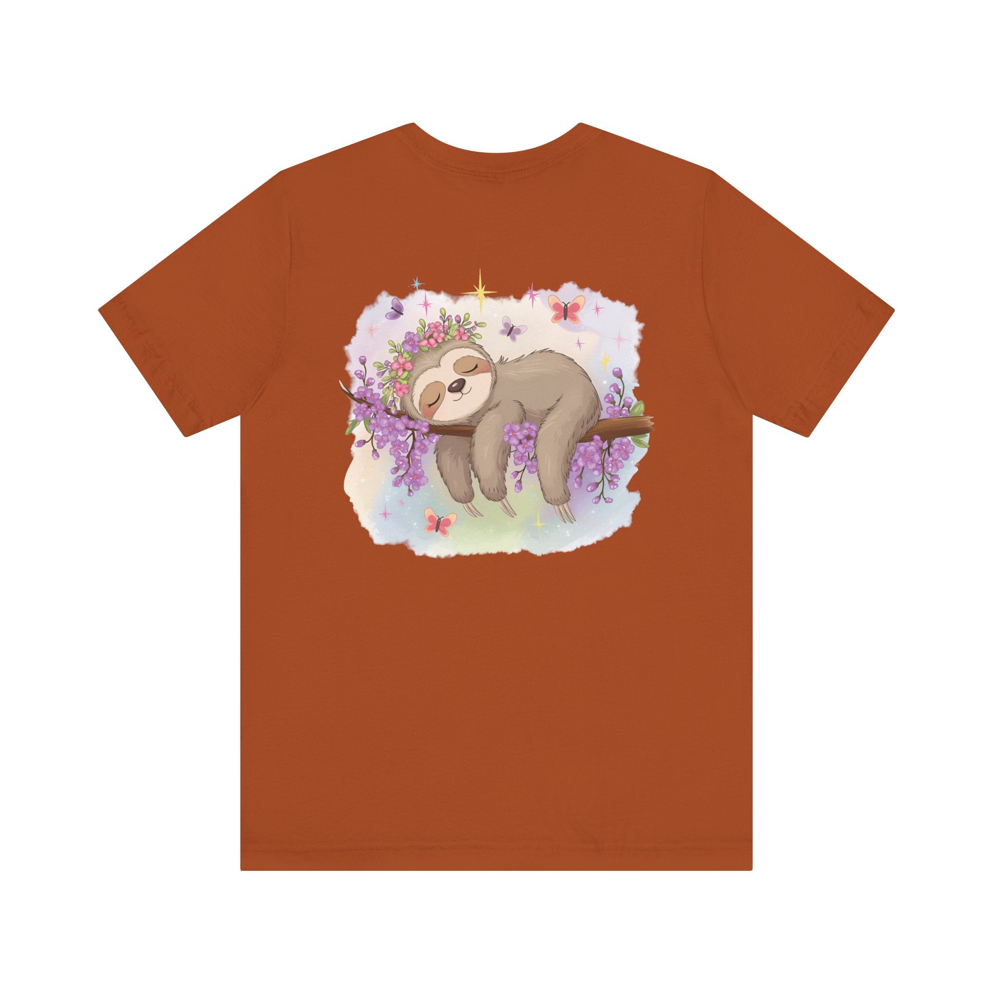 Sloth T-Shirt - Lovable Sloth Sleeping on a Branch