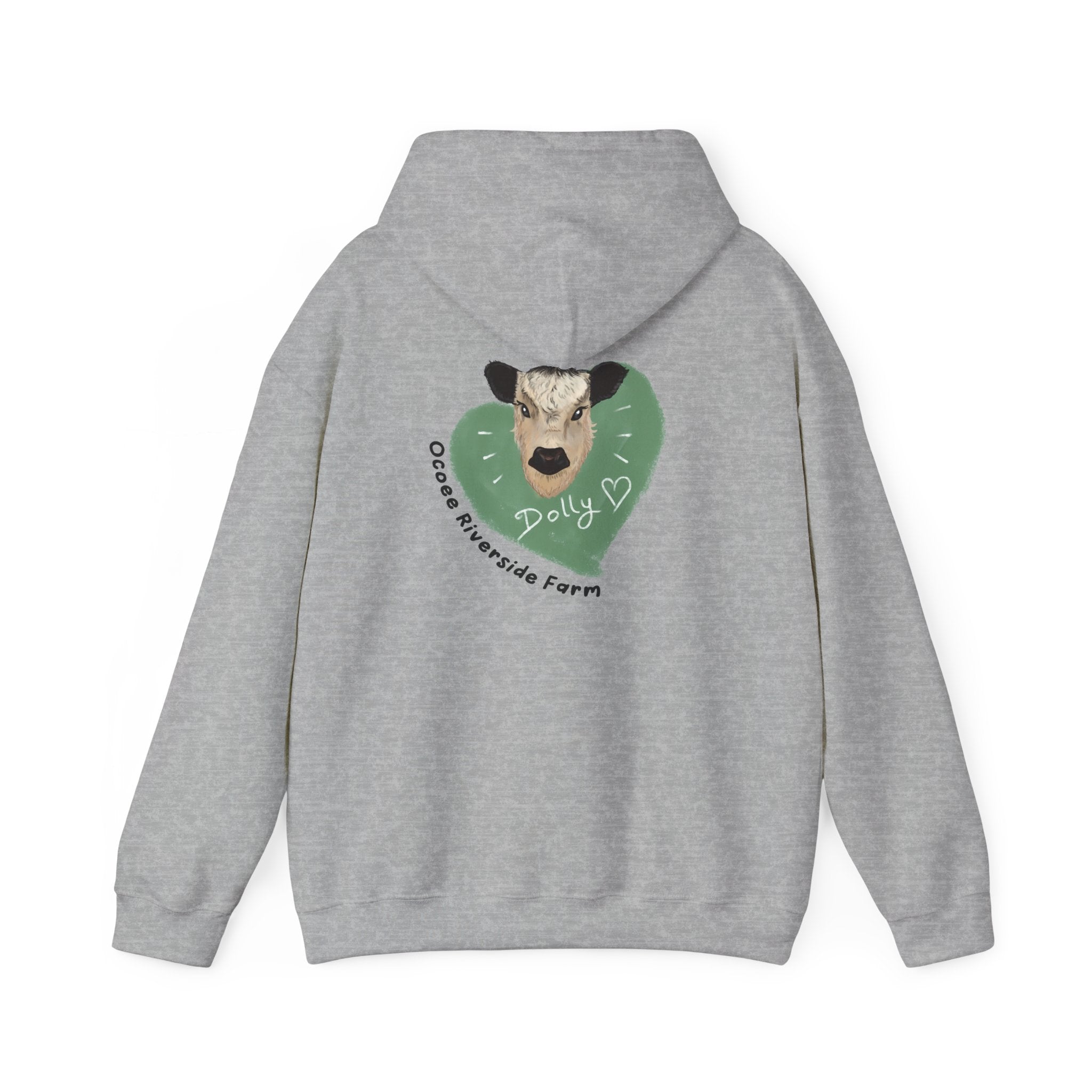 Dolly the Cow Unisex Hoodie - Cozy Riverside Farm Sweatshirt