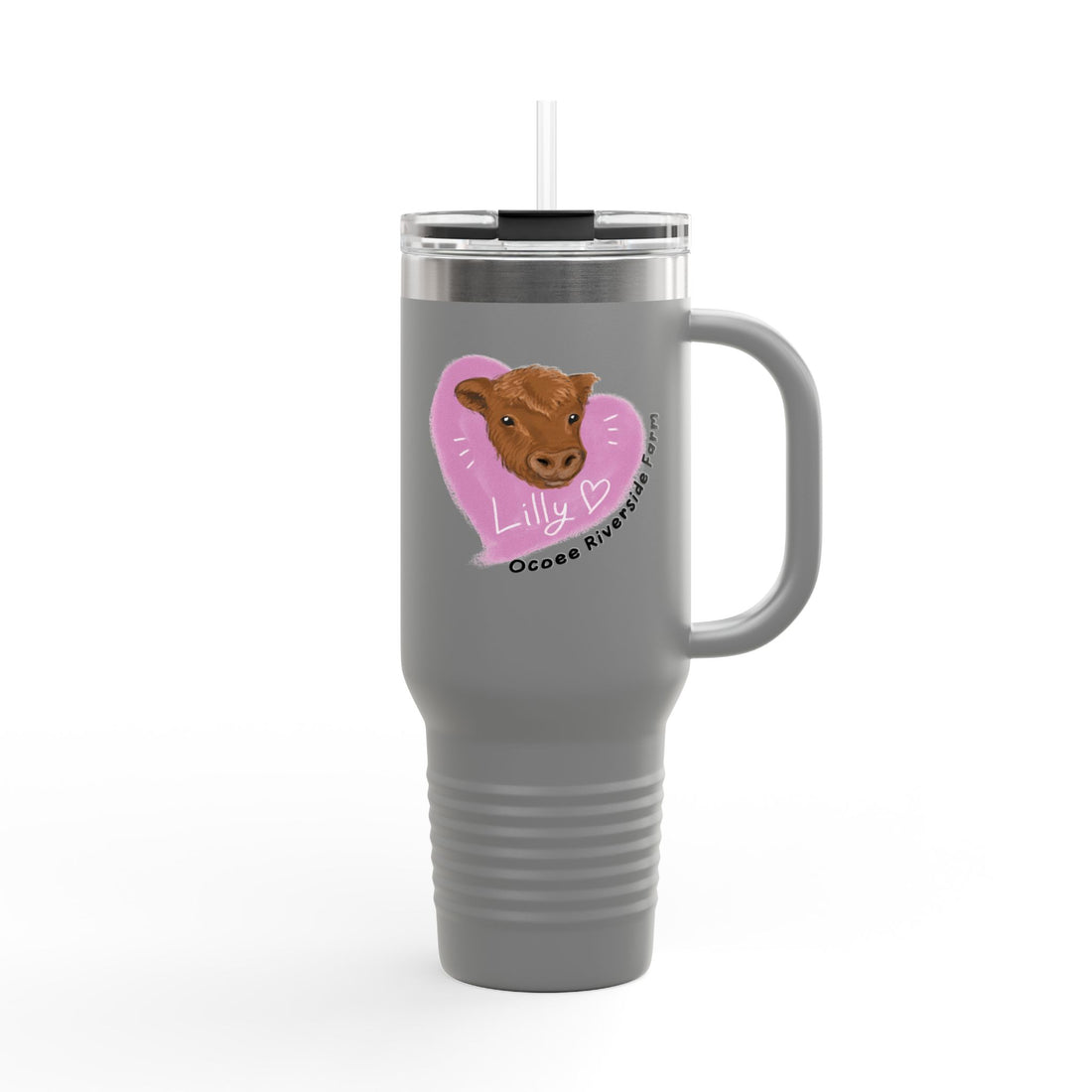 Cute Cow Insulated Travel Mug - 40oz - Perfect for Adventure Lovers!