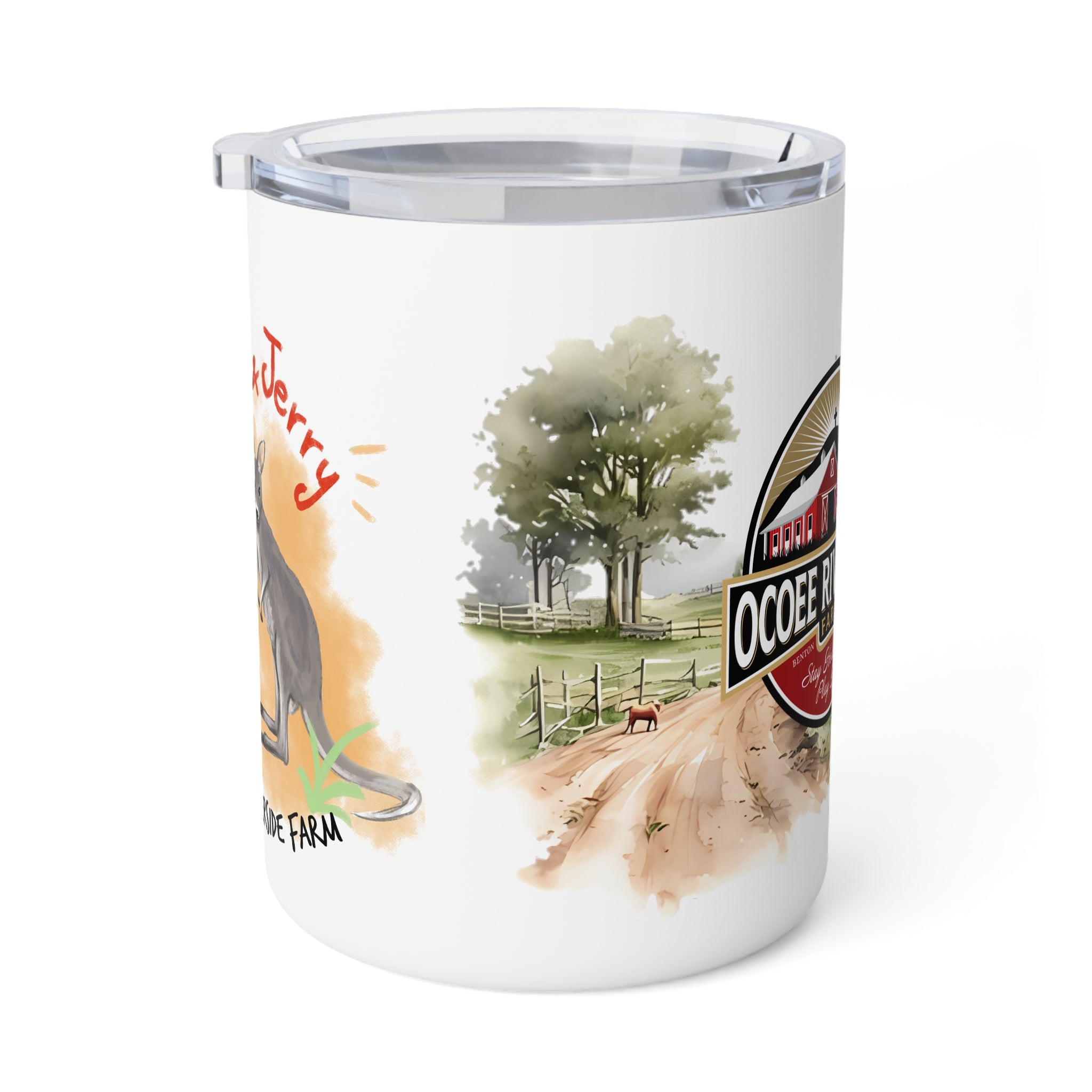 Rustic Insulated Coffee Mug | 10oz Mug with Farmhouse Design for Country Lovers
