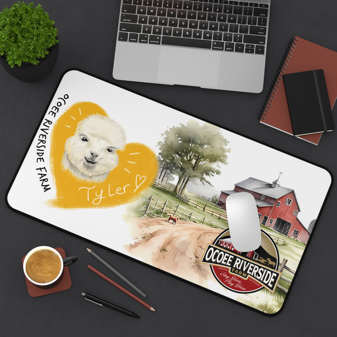 Copy of Animal Farm Custom Ocoee Riverside Farm Desk Mat Design