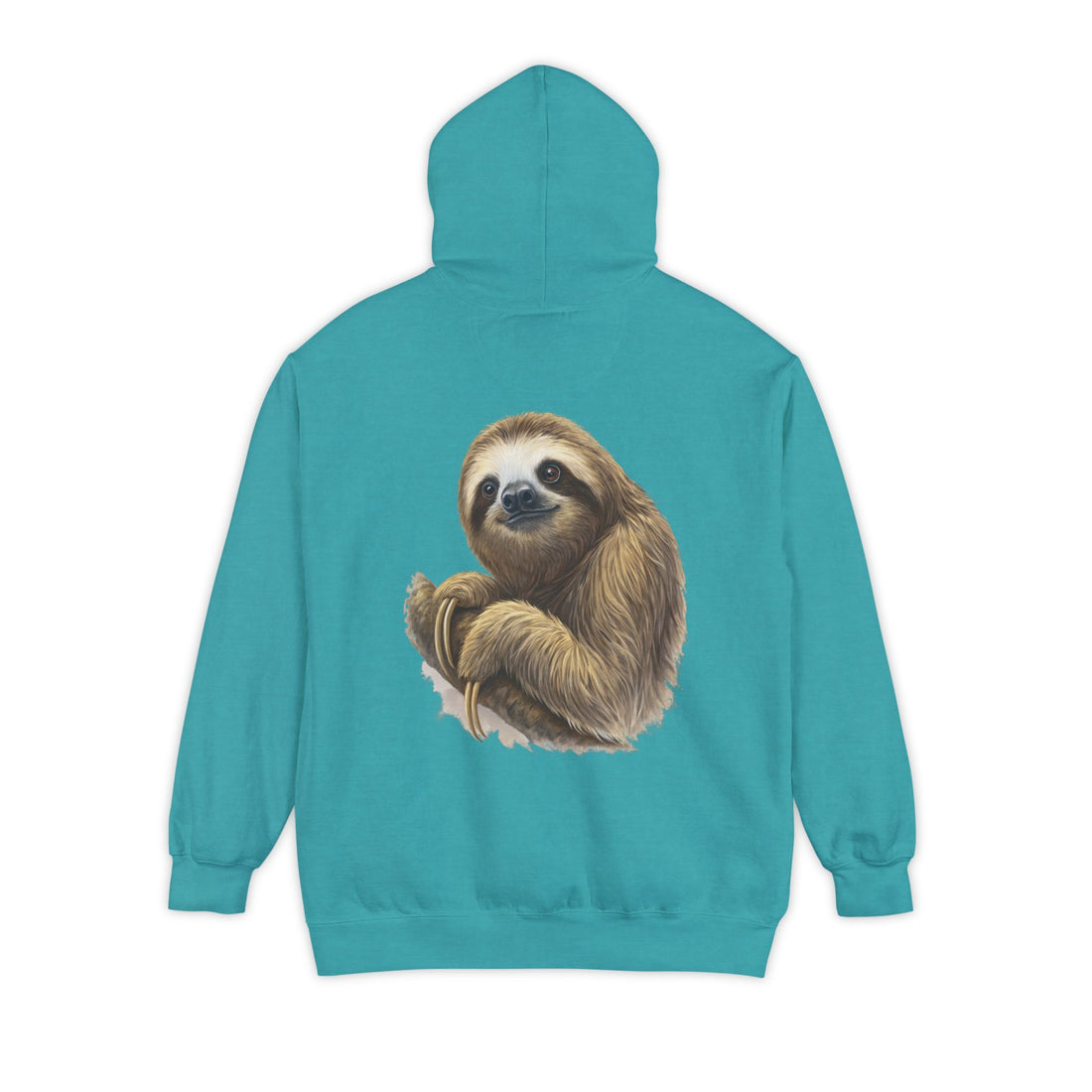 Cozy Sloth Hoodie - Unisex Garment-Dyed Sweatshirt for Nature Lovers