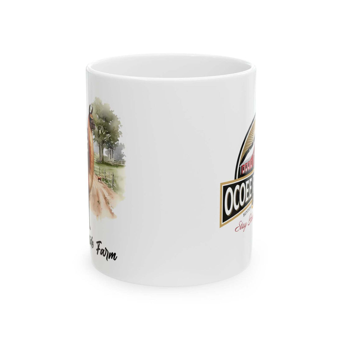 Llama at Ocoee Farm Ceramic Mug