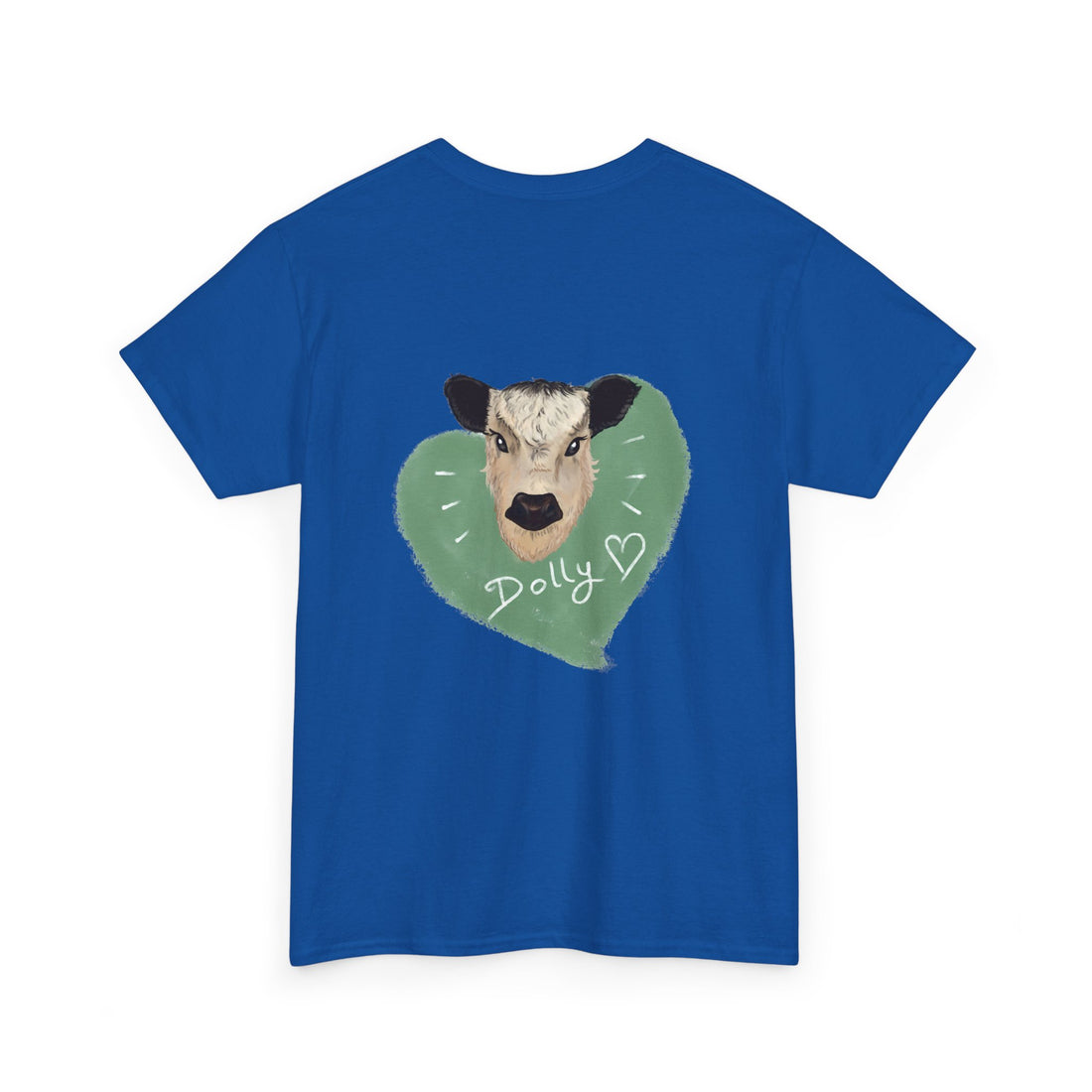 Dolly Cow Unisex Heavy Cotton Tee - Cute Farm Animal Graphic T-Shirt