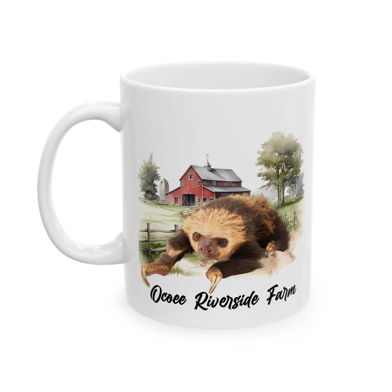 Sloth at Ocoee Farm Ceramic Mug