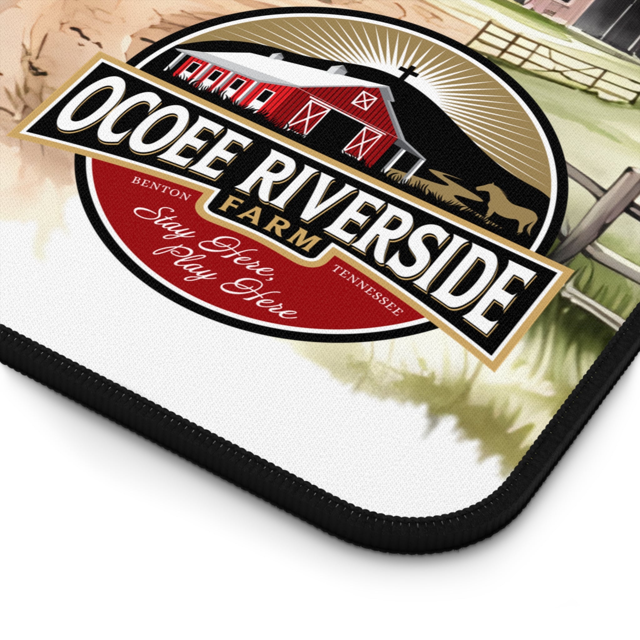 Animal Farm Custom Ocoee Riverside Farm Desk Mat Design