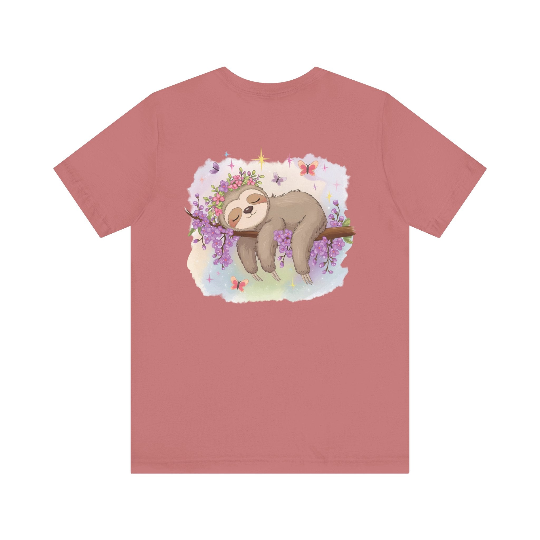 Sloth T-Shirt - Lovable Sloth Sleeping on a Branch