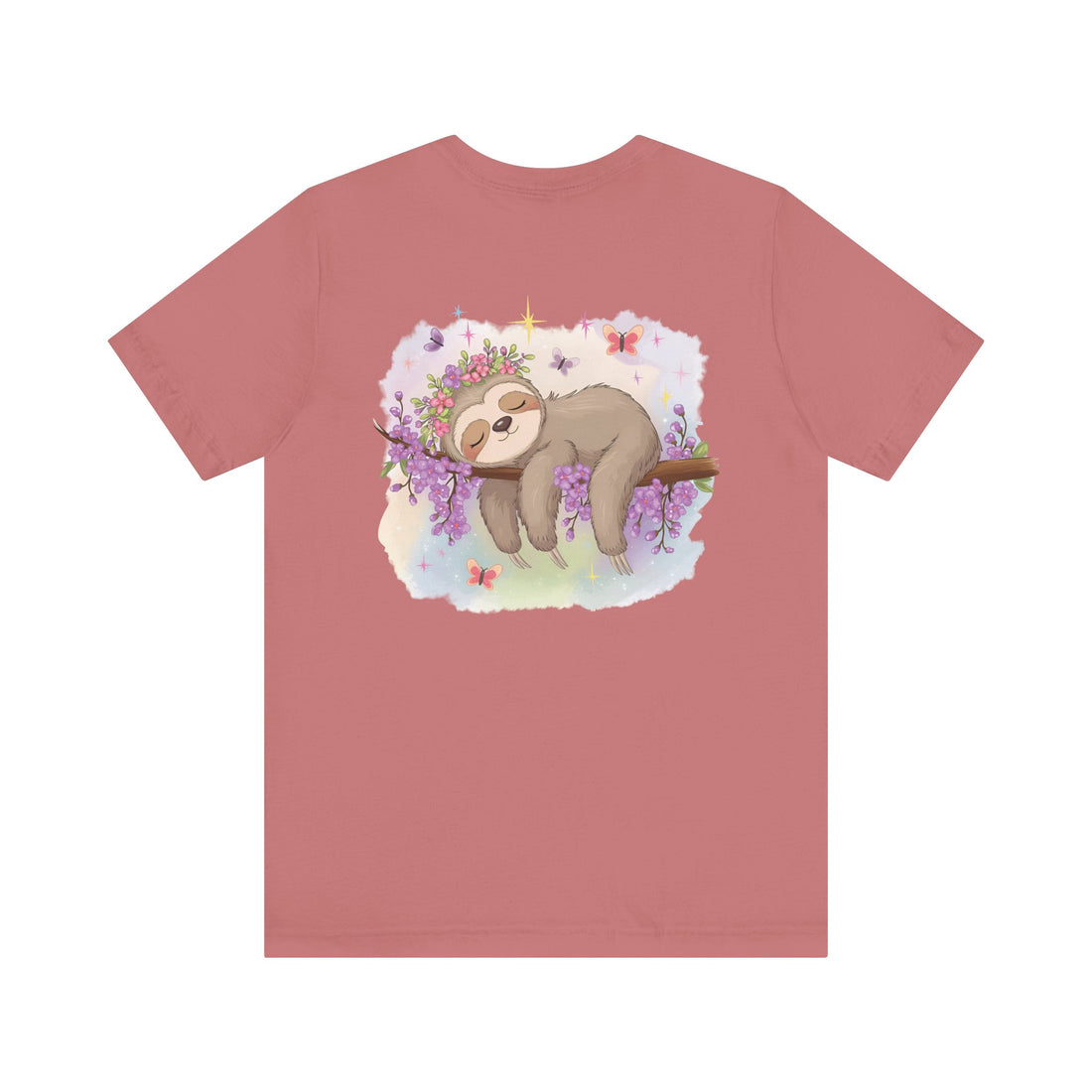 Sloth T-Shirt - Lovable Sloth Sleeping on a Branch