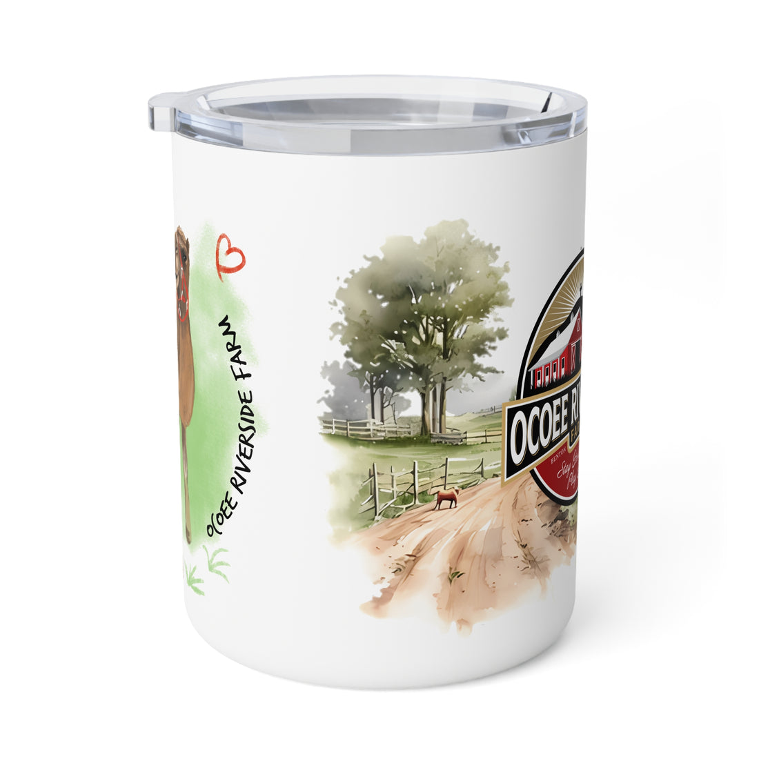 Rustic Insulated Coffee Mug | 10oz Mug with Farmhouse Design for Country Lovers