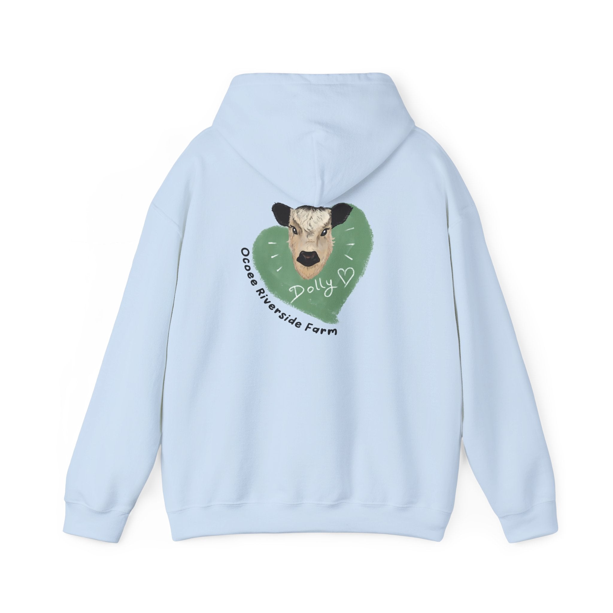 Dolly the Cow Unisex Hoodie - Cozy Riverside Farm Sweatshirt