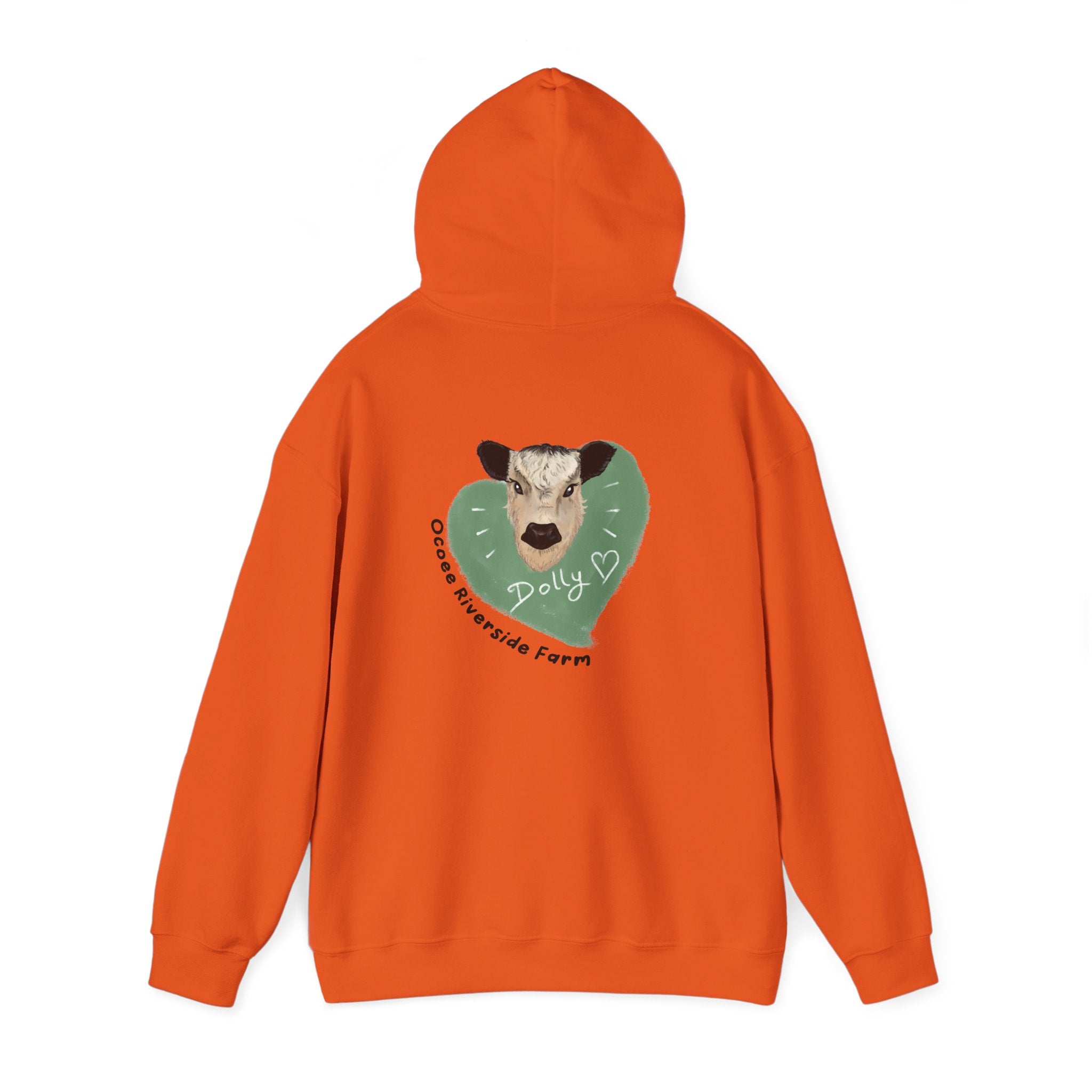 Dolly the Cow Unisex Hoodie - Cozy Riverside Farm Sweatshirt