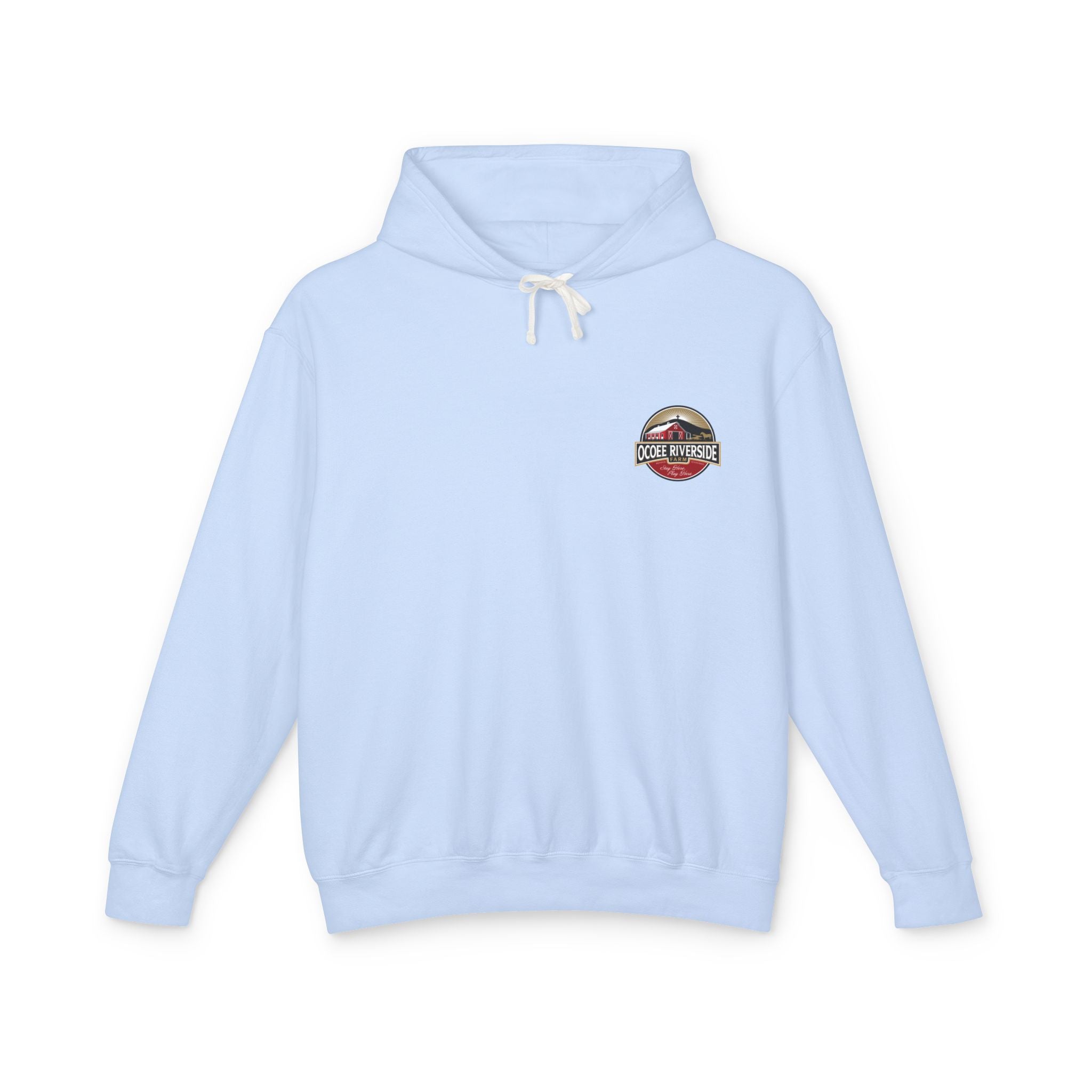 Unisex Lightweight Hooded Sweatshirt - Ocoee Riverside Farm Cute Sloth