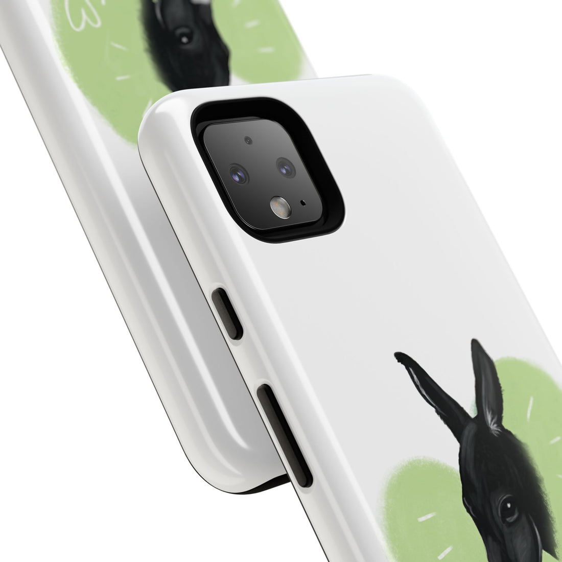 A donkey featuring the words "Black Jack" prominently displayed on its side at Ocoee Riverside Farm Phone Case