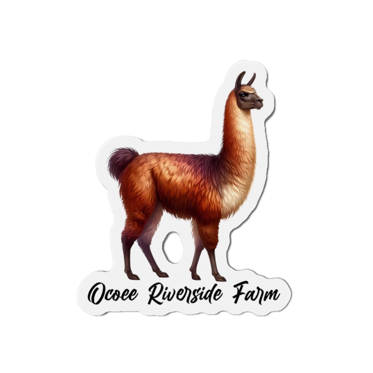 Llama Die-Cut Magnet
