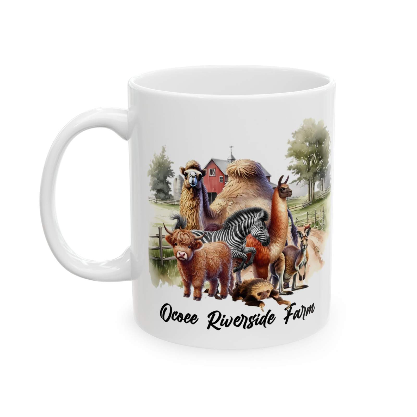 Animals at Ocoee Farm Ceramic Mug
