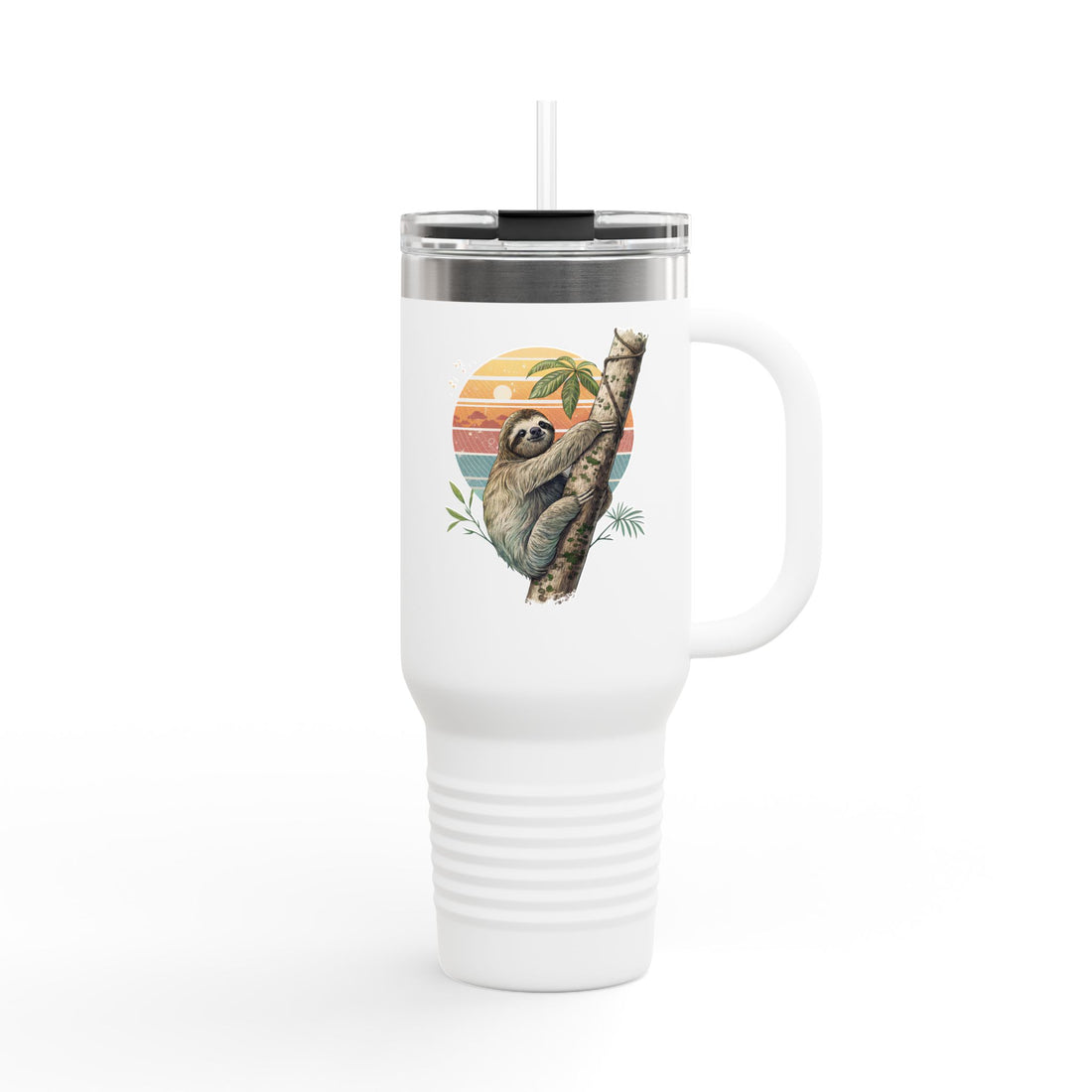 Sloth-Themed Insulated Travel Mug - 40oz Adventure Companion
