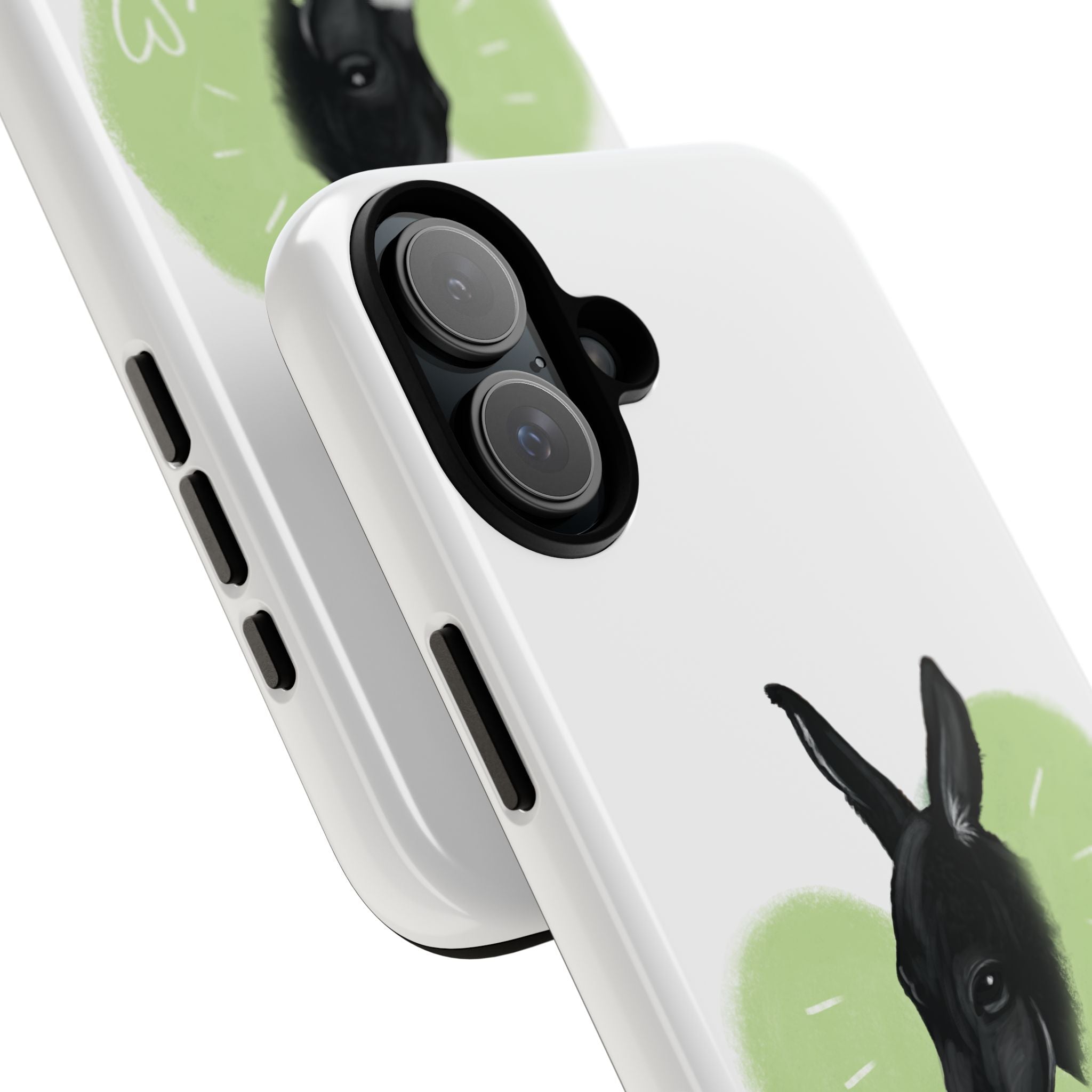 A donkey featuring the words "Black Jack" prominently displayed on its side at Ocoee Riverside Farm Phone Case