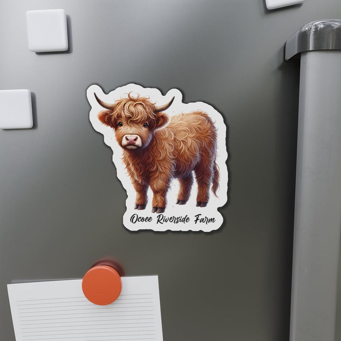 Highland Cow Die-Cut Magnet