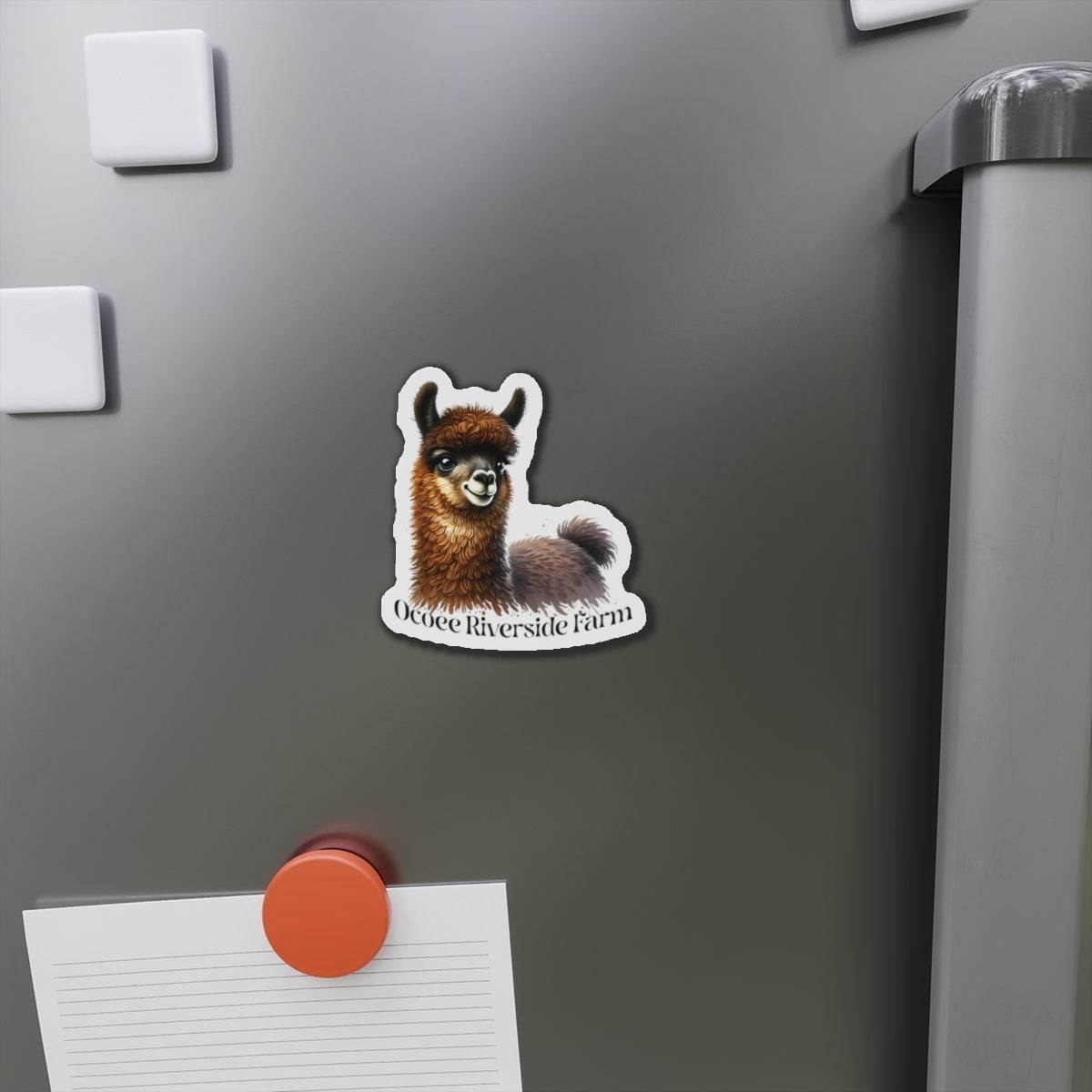 Adorable Llama Die-Cut Magnet