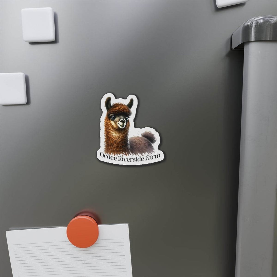 Adorable Llama Die-Cut Magnet