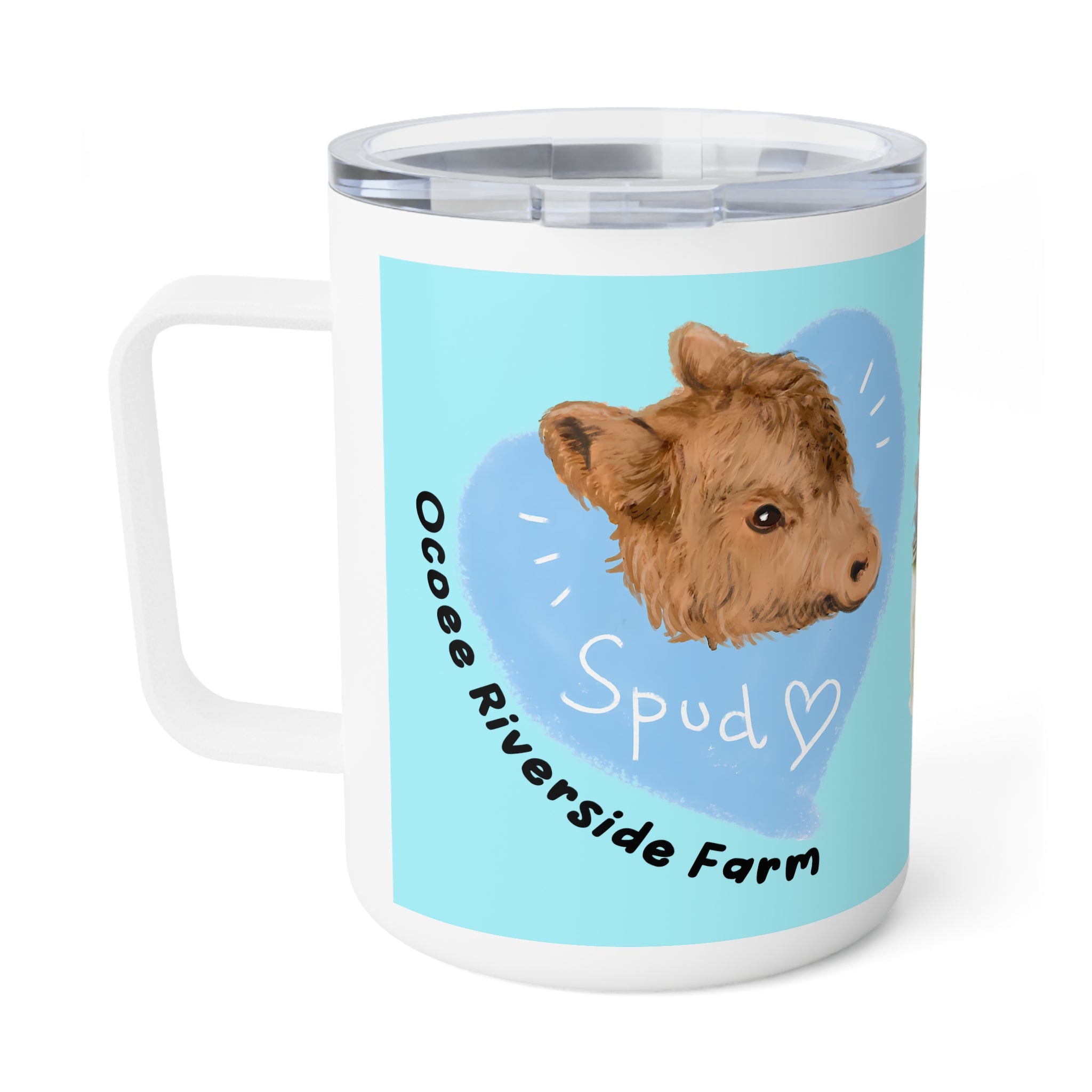 Rustic Insulated Coffee Mug | 10oz Mug with Farmhouse Design for Country Lovers