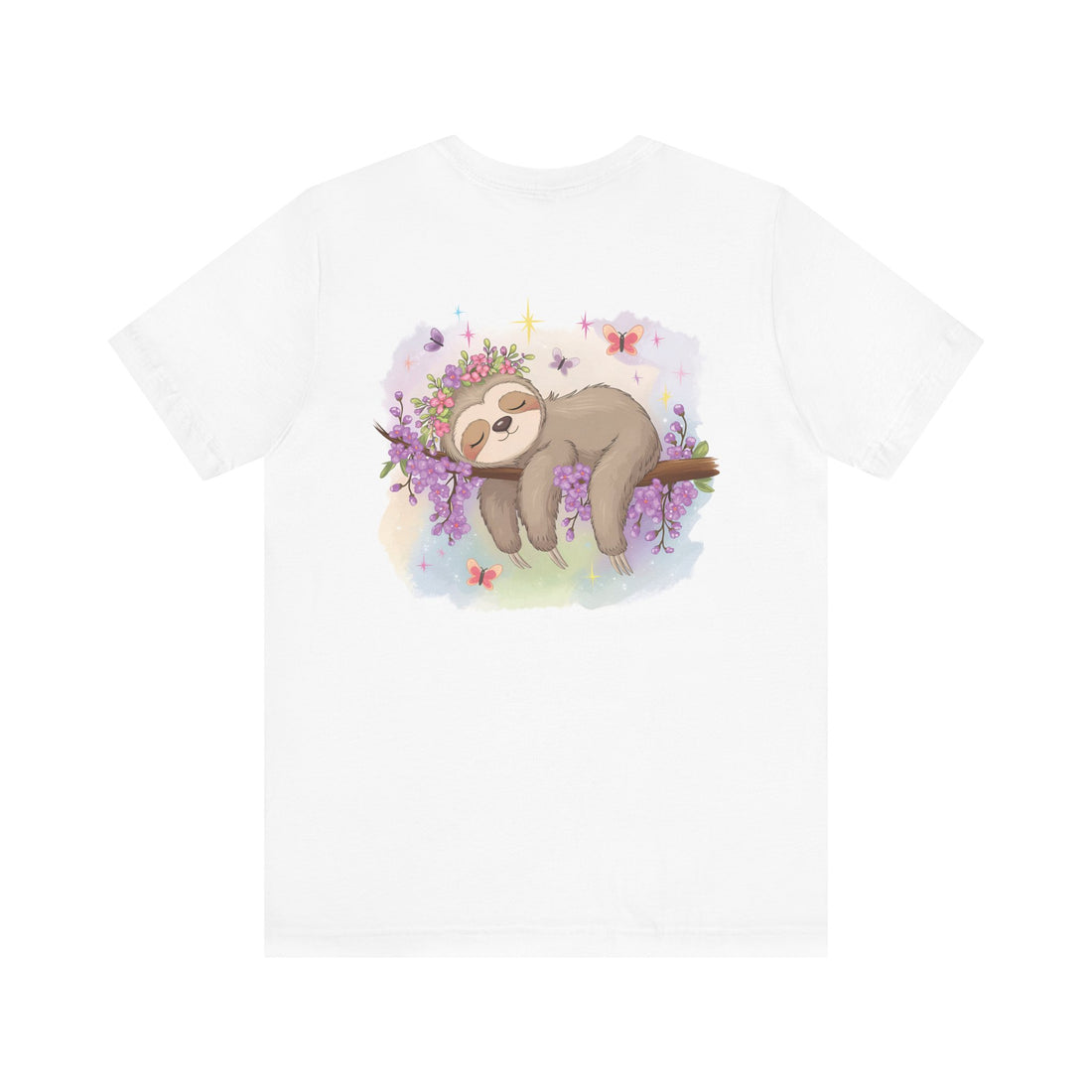 Sloth T-Shirt - Lovable Sloth Sleeping on a Branch